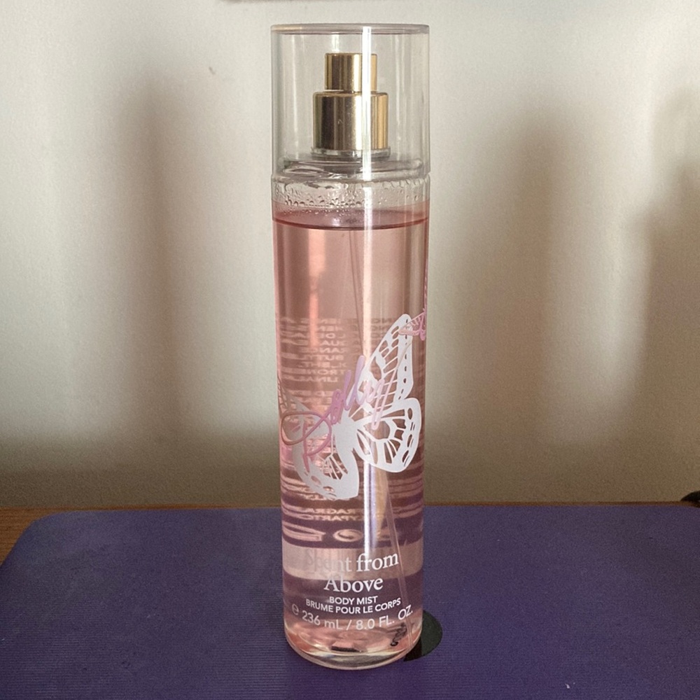 Pink Body Mist with Butterfly Design